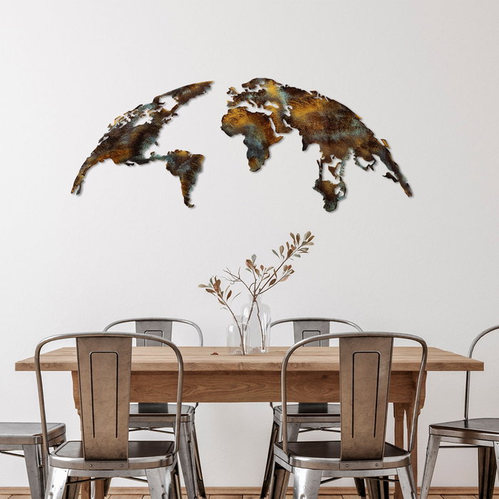 Wallity World Map Medium - 3 Multicolor